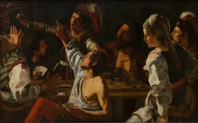 Card And Backgammon Players Fight Over Cards
