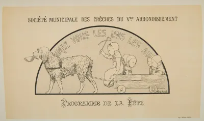 Card From The Societe Municipale Des Creches Du Vme Program Arrondissement