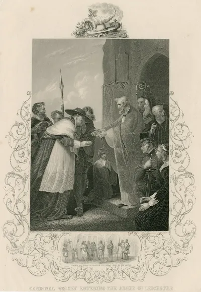 Cardinal Wolsey Entering The Abbey Of Leicester In Shakespeares King Henry Viii Act Iv Scene 2