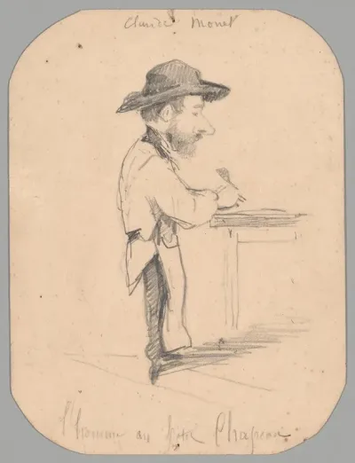 Caricature Of A Man In The Small Hat