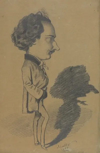 Caricature Of A Standing Man