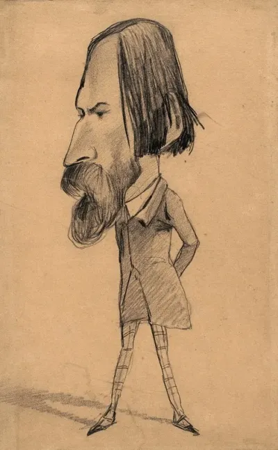 Caricature Of Auguste Vacquerie
