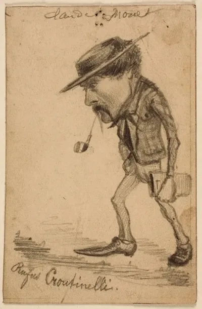 Caricature Of Henri Cassinelli Rufus Croutinelli