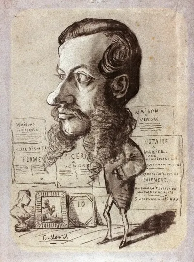 Caricature Of Leon Manchon