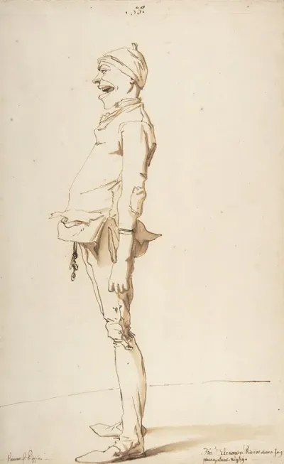 Caricature Of The Artists Younger Brother Marie Alexandre Francois