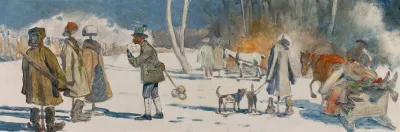 Caricature Of The Painting By Julian Falat