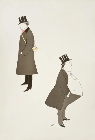 Caricature Of Two Men
