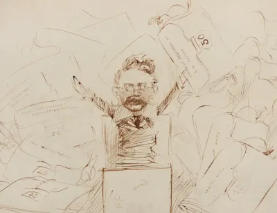 Caricature Of William Black As Jack In The Box