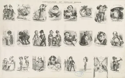 Caricatures Of Popular Songs