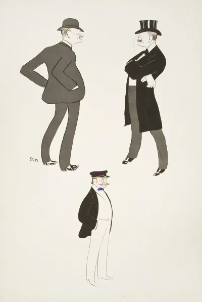 Caricatures Of Three Men 2
