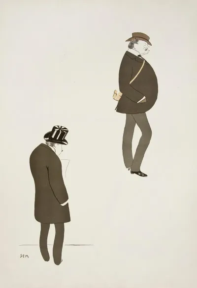 Caricatures Of Two Men