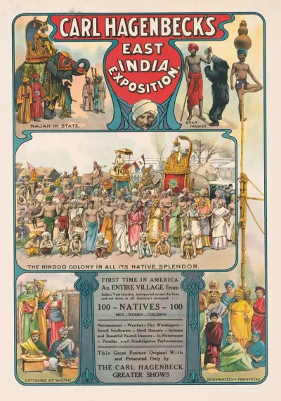 Carl Hagenbecks East India Exposition The Hindoo Colony In All Its Native Splendor