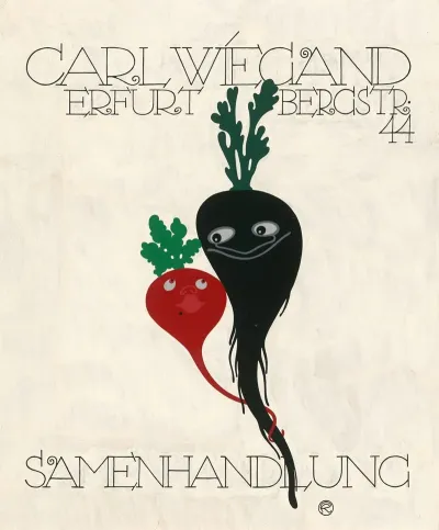 Carl Wiegand Samenhandlung Entwurf