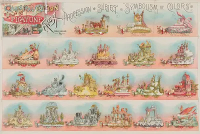 Carnival Edition Of The Picayune March 1 1892 Rex Procession Subject Symbolism Of Colors