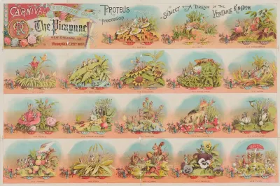Carnival Edition Of The Picayune New Orleans La February 29th 1892 Proteus Procession Subject A Dream Of The Vegetable Kingdom