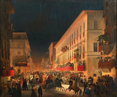 Carnival In Rome The Feast Of Moccoletti