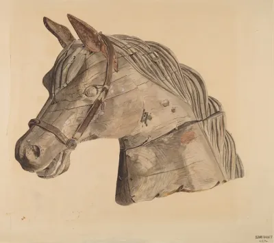 Carousel Horses Head