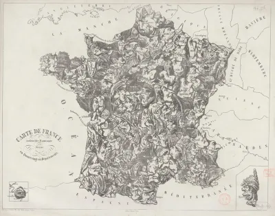Carte De France Instructive Et Amusante Divisee En Quatrevingt Six Departements 2