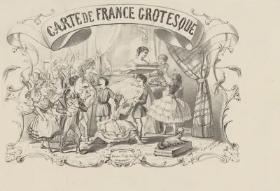 Carte De France Instructive Et Amusante Divisee En Quatrevingt Six Departements
