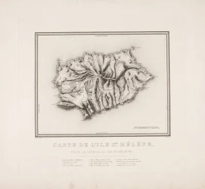 Carte De Lile Sainte Helene