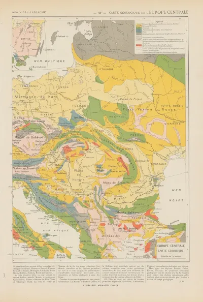 Carte Geologique De Leurope Centrale 2