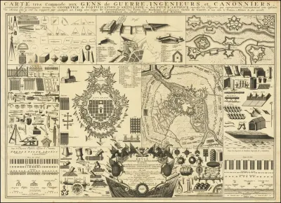 Carte Tres Commode Aux Gens De Guerre Ingenieurs Et Canonniers