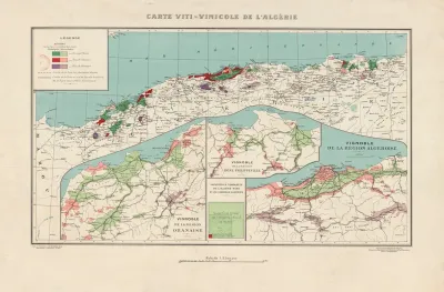 Carte Viti Vinicole De Lalgerie