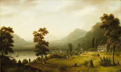 Carters Tavern At The Head Of Lake George