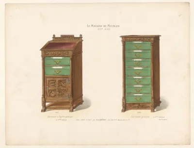 Cartonnier A Pupitre Gothique Cartonnier Gothique