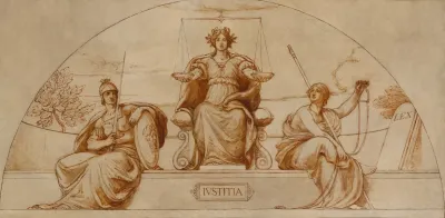 Cartoon For Mural Of Minnesota State Capital Institute Of Justice