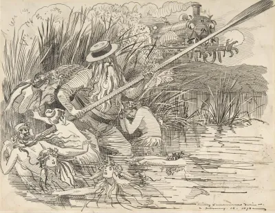 Cartoon For Punch The Great Western Railway Feb 18 1898