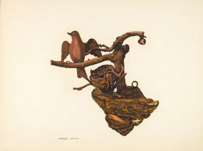 Carved Bird And Nest