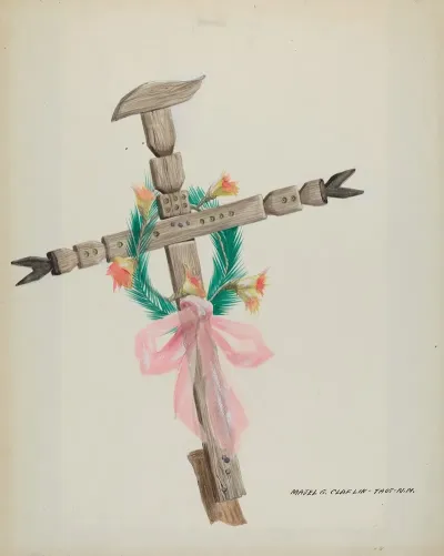 Carved Cross Grave