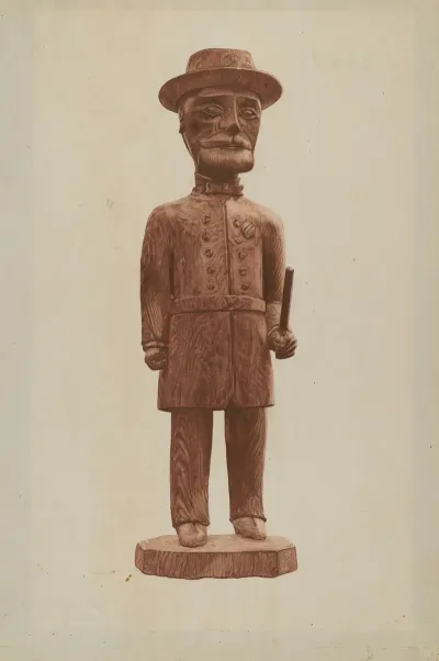 Carved Policeman