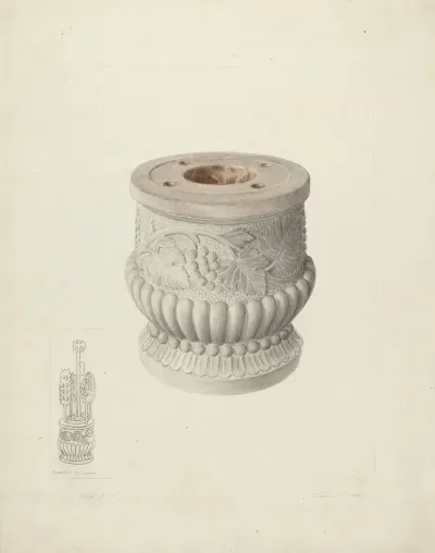 Carved Stone Urn