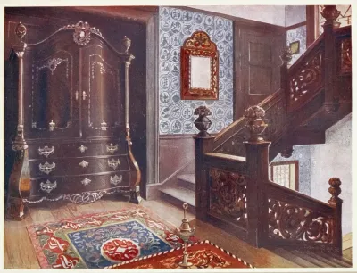 Carved Walnut Bombe Armoire With Chased Mounts