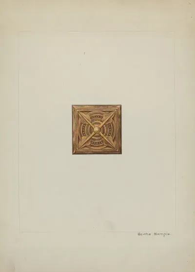 Carved Wood Ornament
