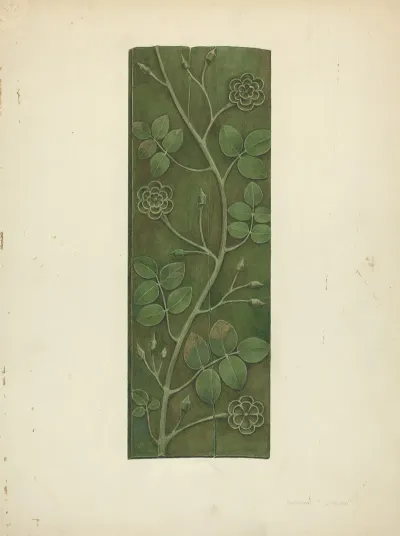 Carved Wood Panel 2