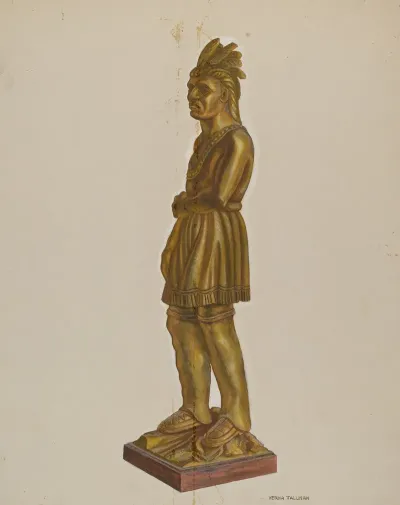 Carved Wooden Indian 2