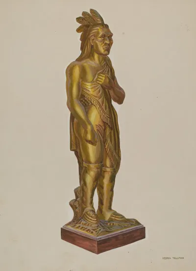 Carved Wooden Indian