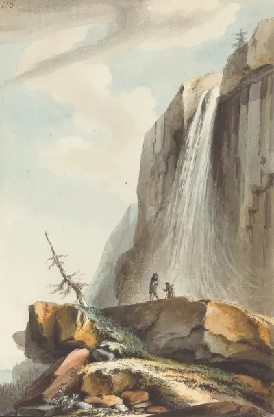 Cascade Dessus Wasserberg Waterfall Above Wasserberg