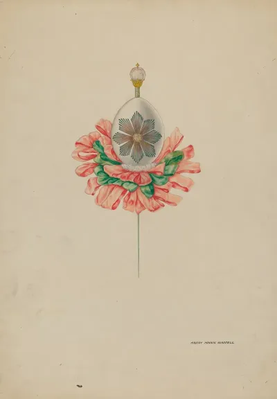 Cascarone Eggshell Stick Pin