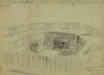 Casemented Fort In Front Of Petersburg