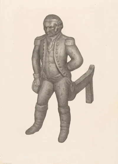 Cast Iron Andiron