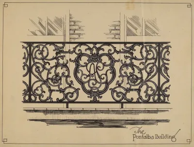Cast Iron Balcony Rail 17