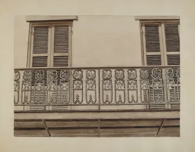 Cast Iron Balcony Rail 8