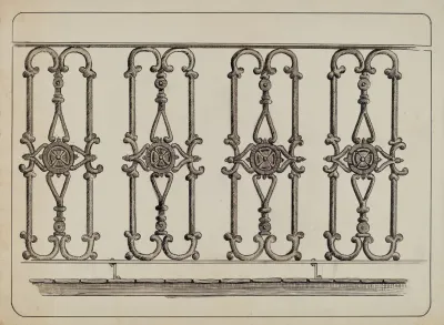 Cast Iron Balcony Rail
