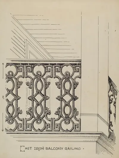Cast Iron Balcony Railing 4