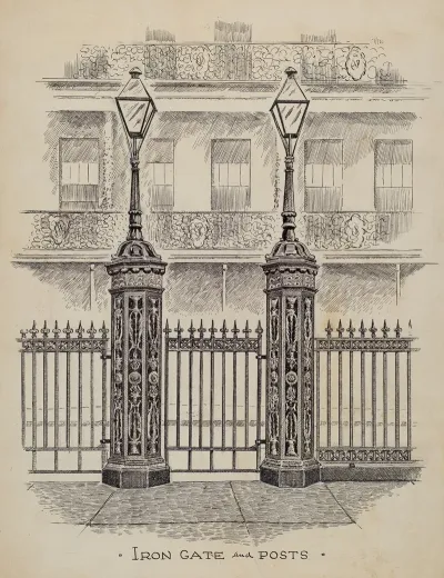 Cast Iron Gate And Fence 2