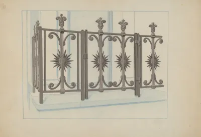 Cast Iron Gate And Fence 3